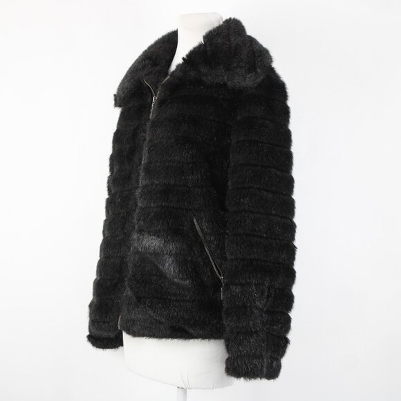 Alpine Studio Sz L Collared Pockets Faux Fur Lined Modarylic Polyester Jacket - Picture 7 of 16